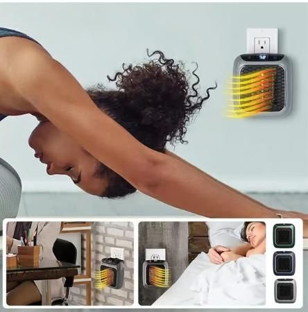 Portable Turbine Heater– Silent Infrared Fan Stove for Bathroom, Bedroom & Greenhouse | Energy-Saving Small Indoor Room Heater 800w