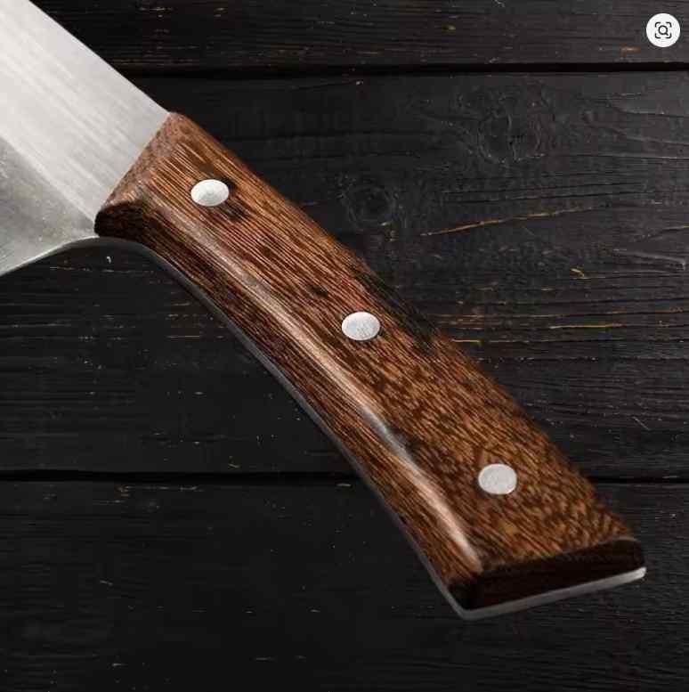 Professional Chef Knife – 8 Inch Japanese Style Kitchen Knife with Hammered Stainless Steel Blade & Wood Handle–Ultra Sharp Multipurpose for Meat,Vegetables & More (Cover Knife)