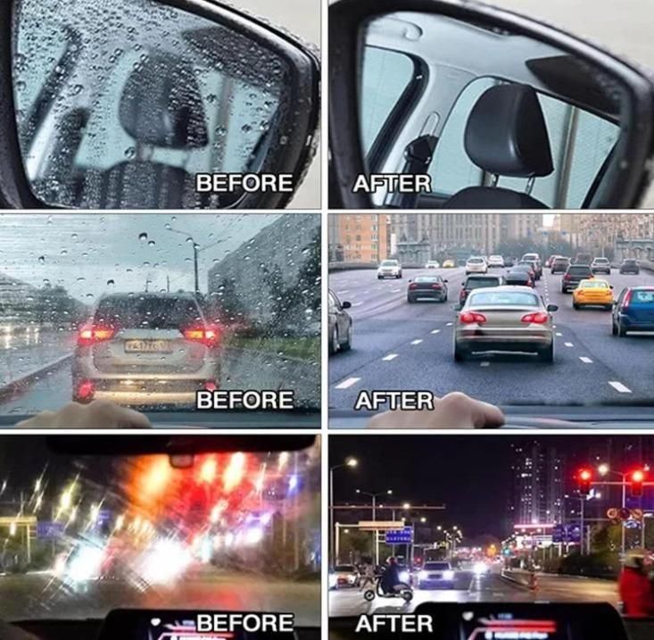 Automotive Oil Film Cleaning Brush, Glass Cleaning Board, Glass Coating for Windshield, Prevents Rain and Fog Cleaning Brush, Improves Clarity and Visibility for Car Glass,Windshield,Windows